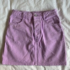 Light Purple Mini Skirt